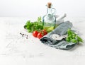 Composition of various food ingredients Royalty Free Stock Photo