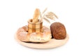 Composition of various healthy bread. Royalty Free Stock Photo