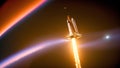 A Composition Of A Wonderful View Of A Space Shuttle Taking Off AI Generative Royalty Free Stock Photo