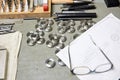 Composition of work tools. Royalty Free Stock Photo