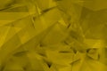 Composition of yellowish triangles with shadows Royalty Free Stock Photo