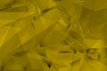Composition of yellowish triangles with shadows Royalty Free Stock Photo