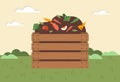 Compost box concept Royalty Free Stock Photo