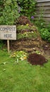 Compost Pile in a Garden Royalty Free Stock Photo