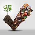 Compost Symbol Royalty Free Stock Photo