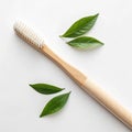 Compostable toothbrush with plant based handle Royalty Free Stock Photo