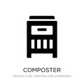 composter icon in trendy design style. composter icon isolated on white background. composter vector icon simple and modern flat Royalty Free Stock Photo