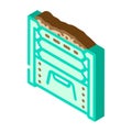 composting green living isometric icon vector illustration