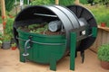 composting system with rotating drum, for easy turning