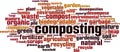 Composting word cloud Royalty Free Stock Photo