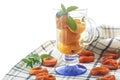 Compote with dried apricots Royalty Free Stock Photo