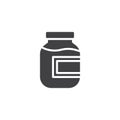 Compote, fruit juice vector icon