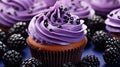 compote purple cupcake
