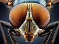 Compound eyes of a common house fly Royalty Free Stock Photo