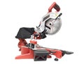 Compound miter saw isolated on a white background. Power tool miter saw isolated Royalty Free Stock Photo