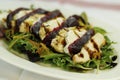 Compound salad with chicken goats cheese and beetroot Royalty Free Stock Photo