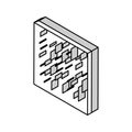 compreg timbers isometric icon vector illustration