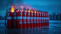 a comprehensive array of fire safety solutions, including extinguishers, alarms, suppression systems, and more, in a