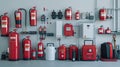 a comprehensive array of fire safety solutions, including extinguishers, alarms, suppression systems, and more, in a