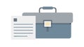 Comprehensive Business Briefcase Mobile Workstation Icon, vector design Generative AI Royalty Free Stock Photo