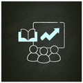 Business training chalk icon Royalty Free Stock Photo