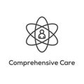 Comprehensive Care Icon with health related symbolism and image