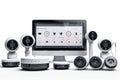 Comprehensive CCTV coverage in smart homes supports secure wireless monitoring, utilizing cameras for surveillance and network sta