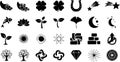 Universal Symbols and Abstract Icons Vector Set Royalty Free Stock Photo