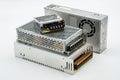 Comprehensive collection of switching power supplies for various electronic applications Royalty Free Stock Photo