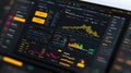 Comprehensive data analytics dashboard, visualizing key performance indicators with interactive graphs and charts Royalty Free Stock Photo