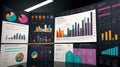 Comprehensive Data Visualization Dashboard Royalty Free Stock Photo