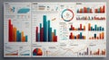 Comprehensive Data Visualization Dashboard Royalty Free Stock Photo