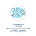 Comprehensive eye exam concept icon Royalty Free Stock Photo