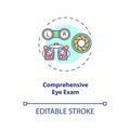 Comprehensive eye exam concept icon Royalty Free Stock Photo