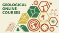 Comprehensive Geological Online Courses for Earth Sciences, vector design Generative AI Royalty Free Stock Photo