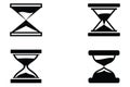 Comprehensive Hourglass Icon Set Featuring Sand Clock Signs Stopwatch Timers