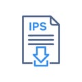 Comprehensive IPS Icon for Risk Management Royalty Free Stock Photo