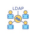 Comprehensive LDAP Icon for Networking Royalty Free Stock Photo