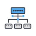 Comprehensive Network Switch Icon for Networking