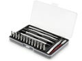 Comprehensive precision screwdriver set in organized case Royalty Free Stock Photo