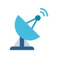 Icon Representing Satellite Dishes Royalty Free Stock Photo