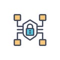 Comprehensive Security Architecture Icon for Risk Management Royalty Free Stock Photo