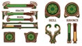Fantasy Game UI Elements Set - Art Nouveau Style Royalty Free Stock Photo