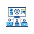 Comprehensive SOC Icon for Cyber Defense