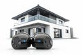 Comprehensive surveillance systems synchronize devices to manage distant electronic security effectively, using video technology t