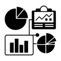 Data Analytics and Reporting Infographic Elements Royalty Free Stock Photo