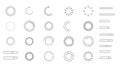 Loading and Progress Indicator Icons Set Royalty Free Stock Photo