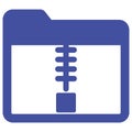 Compressed folder Isolated Vector icon which can easily modify or edit Royalty Free Stock Photo
