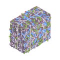 Compressed Garbage Isometric Composition