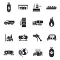 Compressed And Liquid Natural Gas Icons